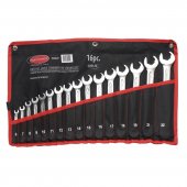 Набор ключей комбинированных с профилем "Ratchet Drive"-"быстрый ключ", 16пр. (6-19, 21, 22мм), на полотне
