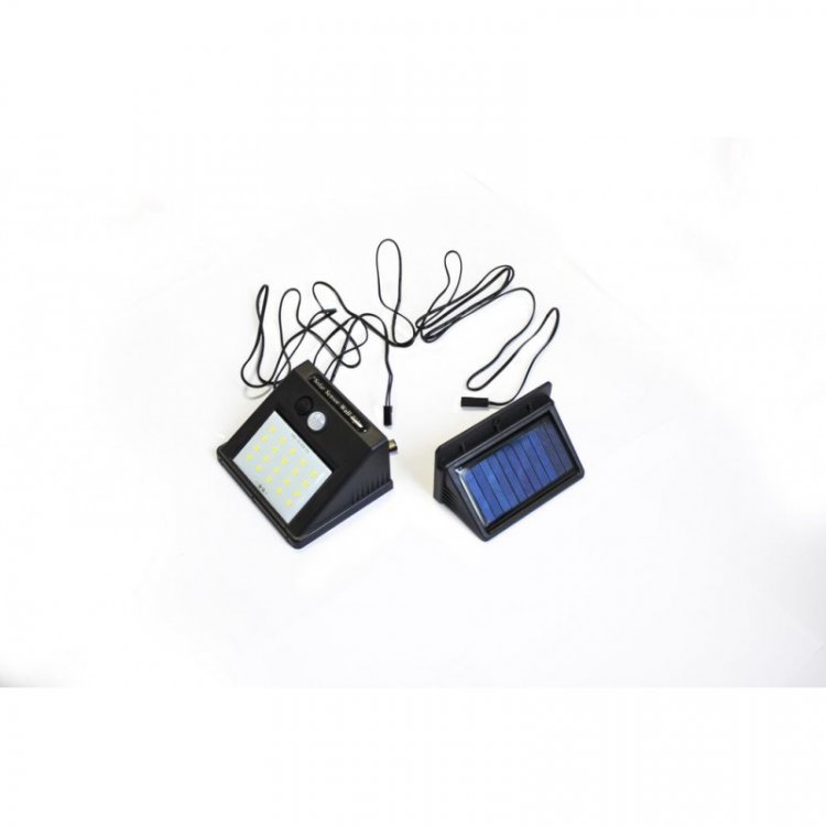 Светильник светодиодный настенный на солнечной батарее с датчиком движения (20 светодиодов SMD)