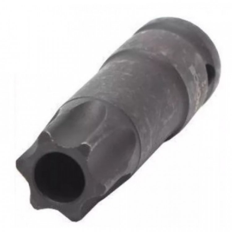 Головка-бита TORX ударная TH60 с отверстием, 1/2"