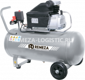 Компрессор поршневой  с прямым приводом (бытовая серия) 24.J1047B REMEZA (Белоруссия): 200 л/мин., 8 бар, ресивер 24 л., 1,5 кВт, 220В, габариты без упак. 620х300х600 мм, 27 кг.