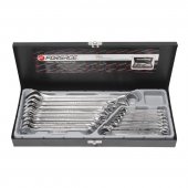 Набор ключей комбинированных 16пр.(6-19, 22, 24мм),в метал. кейсе Набор ключей комбинированных 16пр.(6-19, 22, 24мм),в метал. кейсе