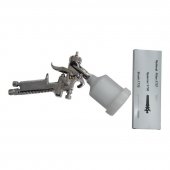 Краскораспылитель пневматический с верхним пластиковым бачком (600мл,сопло 1.3мм,факел 180-280мм,LVLP)