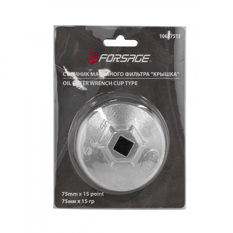 Съемник масляного фильтра "крышка" 75мм х 15гр