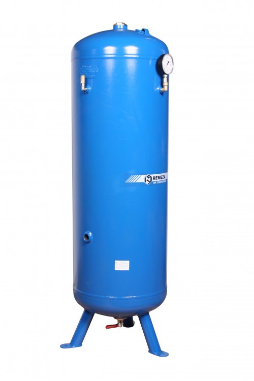 Ресивер вертикальный 270 л., 11 бар, присоед. 1дюйм, предохр.клапан, манометр, кран слива конденсата