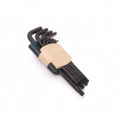 Набор ключей TORX Г-образных длинных с шаром, 9пр. (Т10, Т15, Т20, Т25, Т27, Т30, Т40, Т45, Т50),в пластиковом держателе Набор ключей TORX Г-образных длинных с шаром, 9пр. (Т10, Т15, Т20, Т25, Т27, Т30, Т40, Т45, Т50),в пластиковом держателе
