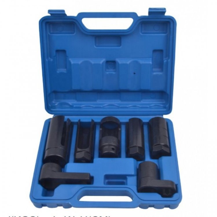 Набор головок для форсунок и датчиков 7пр. (22, 27, 29мм), в кейсе Набор головок для форсунок и датчиков 7пр. (22, 27, 29мм), в кейсе
