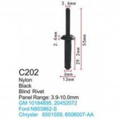 Клипса для крепления внутренней обшивки а/м Форд пластиковая (100шт/уп.) Клипса для крепления внутренней обшивки а/м Форд пластиковая (100шт/уп.)