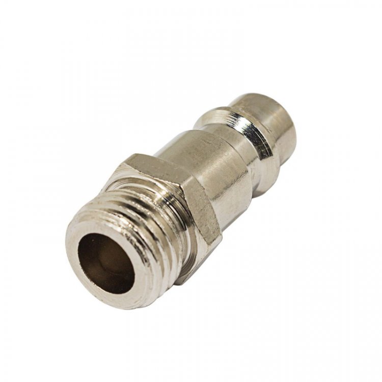 Штуцер для быстроразъема пневматического, наружная резьба 1/4" Штуцер для быстроразъема пневматического, наружная резьба 1/4"