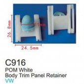 Клипса для крепления внутренней обшивки европейских а/м пластиковая (100шт/уп.)