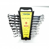 Набор ключей комбинированных трещоточных с шарниром 9пр. (8,10,12,13,14,16,17,18,19мм) в пластиковом держателе