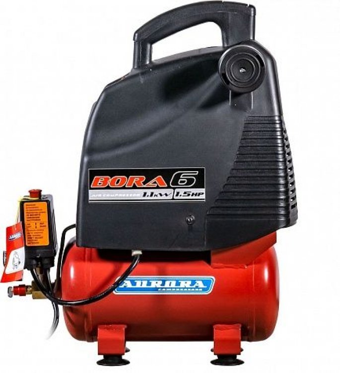 Компрессор BORA 6 без масл. (6л, 161л/мин, 1.1кВт) Компрессор BORA 6 без масл. (6л, 161л/мин, 1.1кВт)
