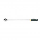 Трещотка реверсивная удлиненная с резиновой ручкой 1/4" (72зуб., L-300мм) Трещотка реверсивная удлиненная с резиновой ручкой 1/4" (72зуб., L-300мм)