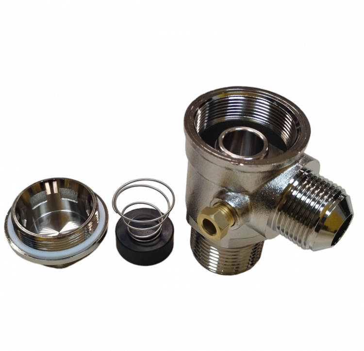 Клапан обратный М1"-М3/4"-F1/8" Клапан обратный М1"-М3/4"-F1/8"