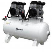 Компрессор поршневой безмасляный малошумный, с прямым приводом 100.OLD20-3Т REMEZA (Белоруссия): 500 л/мин., 8 бар, ресивер 100 л., 2,8 (1,4+1,4) кВт, 380В, габариты без упак. 1190х420х900 мм, 90 кг.