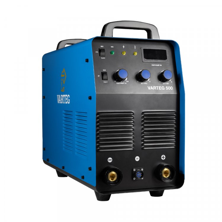 Сварочный аппарат VARTEG 500 - Регулировка горячего старта. Регулировка форсажа дуги (контроль стабилизации дуги). Отключаемый VRD. Антизалипание. Разъем под пульт ДУ. MMA, панельные розетки 35 мм2, напряжение питания: 380В±15%, Диапазон сварочного т Сварочный аппарат VARTEG 500 - Регулировка горячего старта. Регулировка форсажа дуги (контроль стабилизации дуги). Отключаемый VRD. Антизалипание. Разъем под пульт ДУ. MMA, панельные розетки 35 мм2, напряжение питания: 380В±15%, Диапазон сварочного т