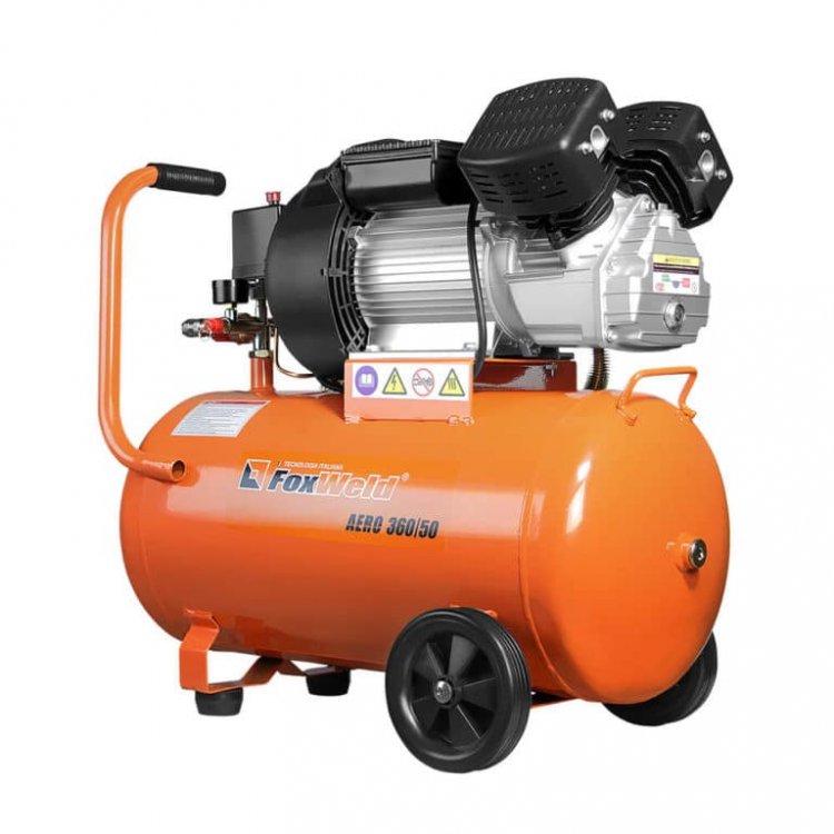 Масляный коаксиальный компрессор AERO 360/50  - (220В, 2,2кВт, 360л/мин, бак 50л, FoxWeld) (арт. 5072) Масляный коаксиальный компрессор AERO 360/50  - (220В, 2,2кВт, 360л/мин, бак 50л, FoxWeld) (арт. 5072)