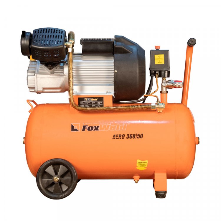 Масляный коаксиальный компрессор AERO 360/50  - (220В, 2,2кВт, 360л/мин, бак 50л, FoxWeld) (арт. 5072) Масляный коаксиальный компрессор AERO 360/50  - (220В, 2,2кВт, 360л/мин, бак 50л, FoxWeld) (арт. 5072)