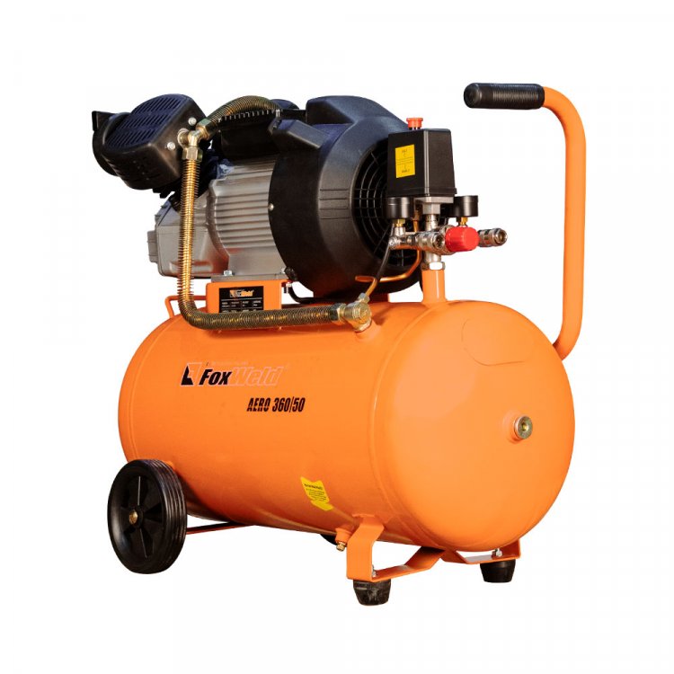 Масляный коаксиальный компрессор AERO 360/50  - (220В, 2,2кВт, 360л/мин, бак 50л, FoxWeld) (арт. 5072) Масляный коаксиальный компрессор AERO 360/50  - (220В, 2,2кВт, 360л/мин, бак 50л, FoxWeld) (арт. 5072)