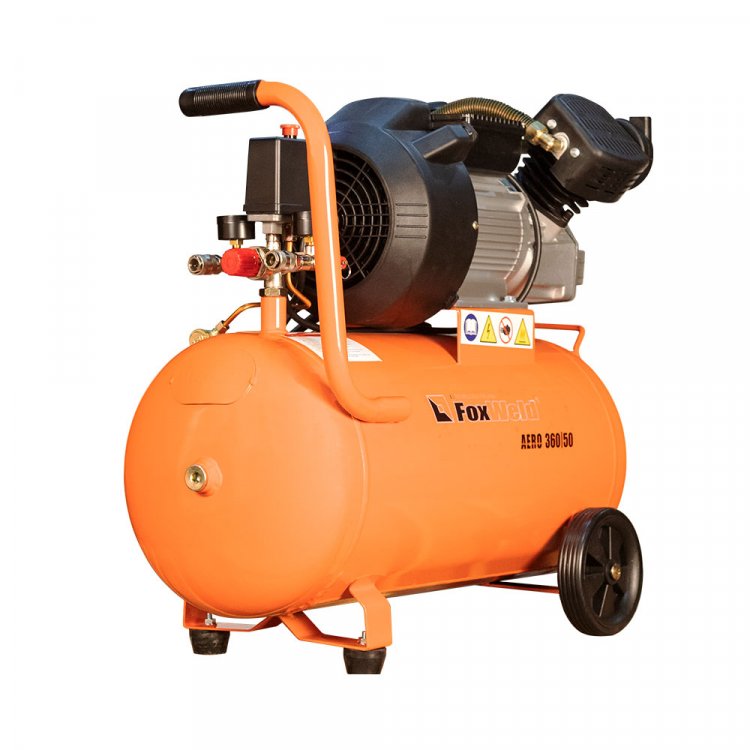 Масляный коаксиальный компрессор AERO 360/50  - (220В, 2,2кВт, 360л/мин, бак 50л, FoxWeld) (арт. 5072) Масляный коаксиальный компрессор AERO 360/50  - (220В, 2,2кВт, 360л/мин, бак 50л, FoxWeld) (арт. 5072)