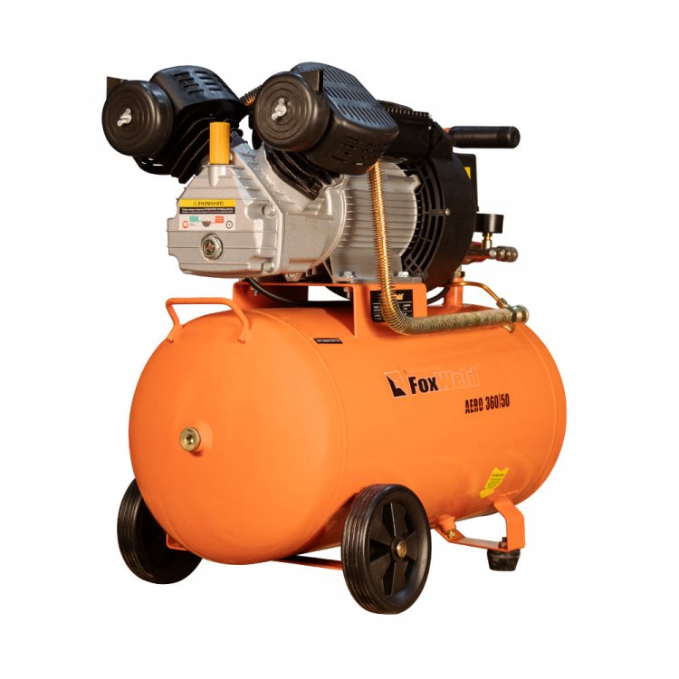 Масляный коаксиальный компрессор AERO 360/50  - (220В, 2,2кВт, 360л/мин, бак 50л, FoxWeld) (арт. 5072) Масляный коаксиальный компрессор AERO 360/50  - (220В, 2,2кВт, 360л/мин, бак 50л, FoxWeld) (арт. 5072)
