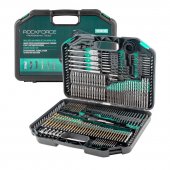 Набор сверл разнопрофильных, головок и бит с битодержателями HSS 4241 246пр., в кейсе Набор сверл разнопрофильных, головок и бит с битодержателями HSS 4241 246пр., в кейсе