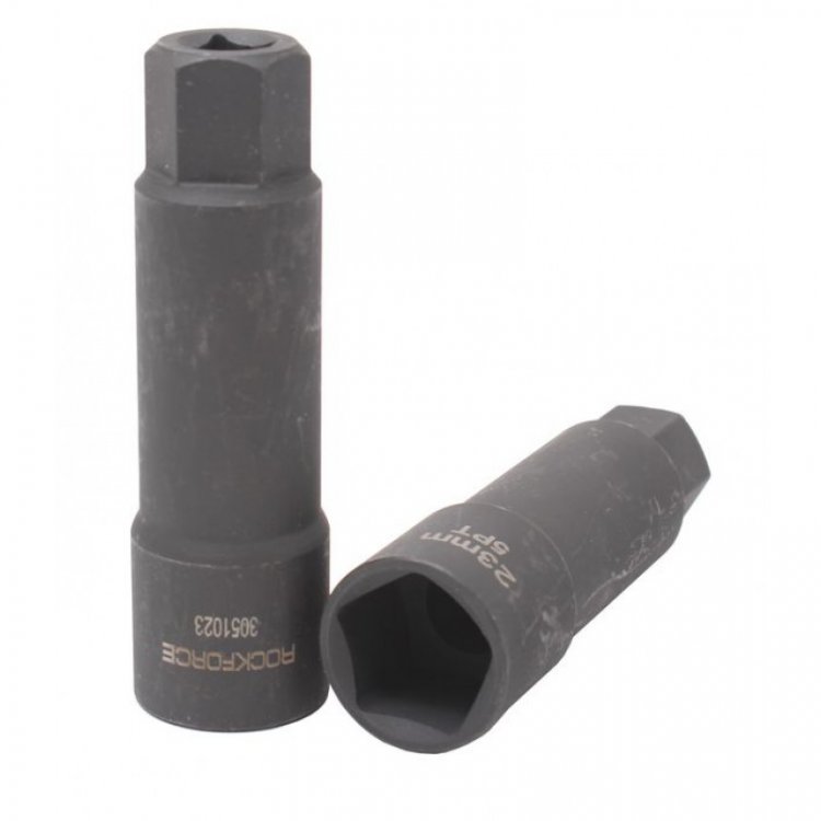 Головка ударная 5-гранная 23мм, 3/8"(L-100мм), на пластиковом держателе