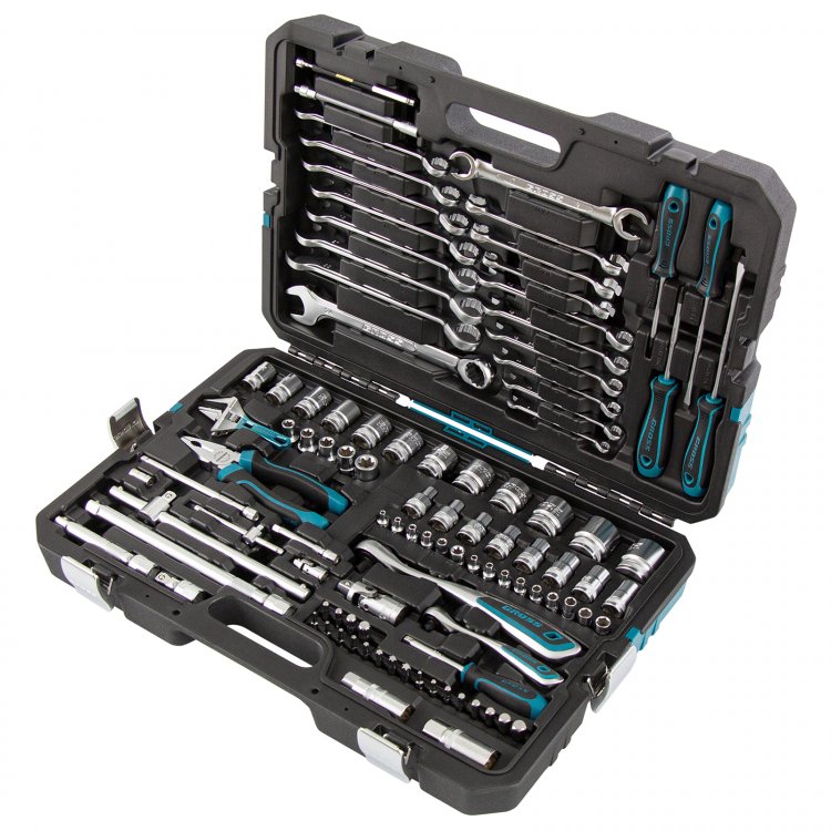 Набор инструментов, 1/4", 1/2", CrV, 120 зубьев, 101 предмет// Gross