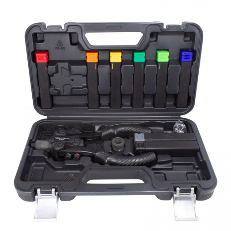 Заклепочник механический двуручный 2в1''Profi''(L-260мм, вытяжные:2.4, 3.2, 4.0, 4.8, 6.4мм; резьбовые заклепки:М3,М4,М5,М6,М8,М10), в кейсе