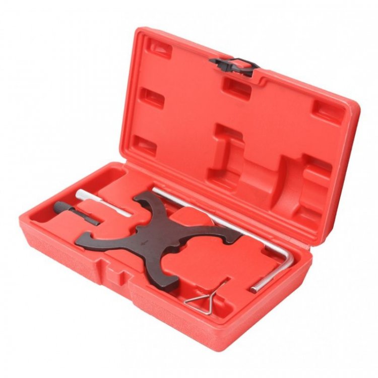 Набор фиксаторов для обслуживания двигателей FORD, 5пр., (2.0TDCI, 1.6VCT), в кейсе