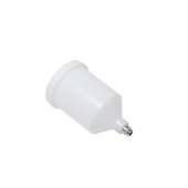 Пластиковый бачок 600мл к краскораспылителю  (артикул S-990)с наружной резьбой