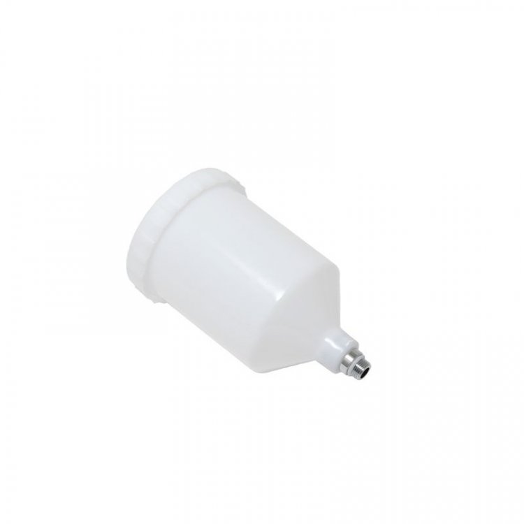 Пластиковый бачок 600мл к краскораспылителю  (артикул S-990)с наружной резьбой