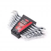Набор ключей рожковых 8пр. (8х9, 10х11, 12х13, 14х15, 16х17, 18х19, 21х23, 22х24мм) в пласт.держателе