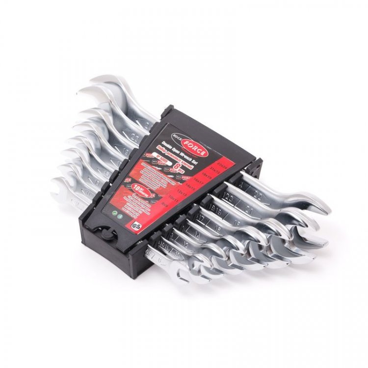 Набор ключей рожковых 8пр. (8х9, 10х11, 12х13, 14х15, 16х17, 18х19, 21х23, 22х24мм) в пласт.держателе