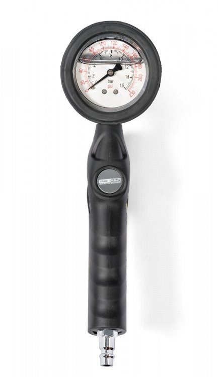 Пистолет с аналоговым жидкостным манометром 16 бар Пистолет с аналоговым жидкостным манометром 16 бар