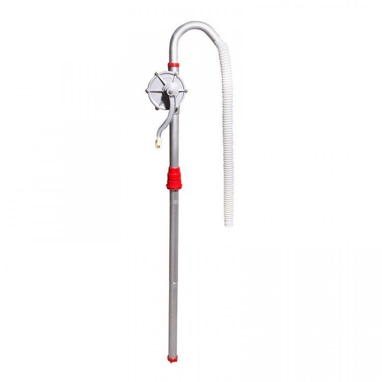 Насос ручной роторный телескопический для раздачи масла на бочку 200л