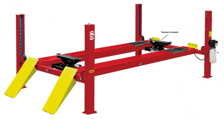 A465AE Подъемник четырехстоечный, 6,5 т., под 3D сход-развал с увеличенной длинной платформы A465AE Подъемник четырехстоечный, 6,5 т., под 3D сход-развал с увеличенной длинной платформы