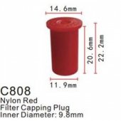 Клипса для крепления внутренней обшивки а/м универсальная пластиковая (100шт/уп.)