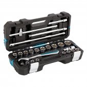 Набор инструментов, 1/2", CrV, 120 зубьев, 24 предмета// Gross