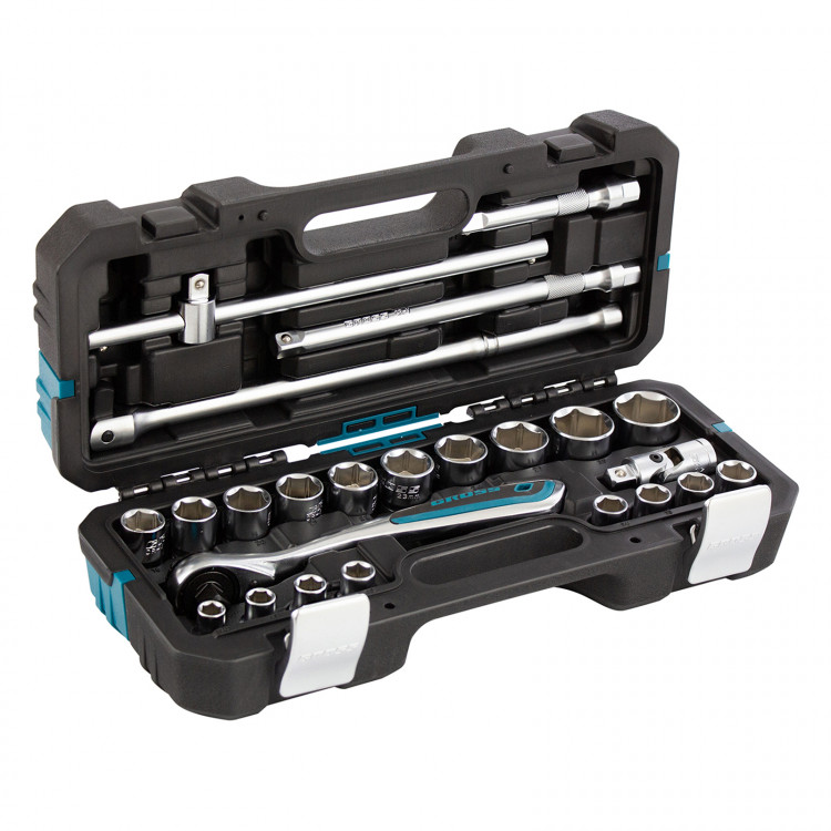 Набор инструментов, 1/2", CrV, 120 зубьев, 24 предмета// Gross