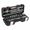 Набор инструментов, 1/2", CrV, 120 зубьев, 24 предмета// Gross