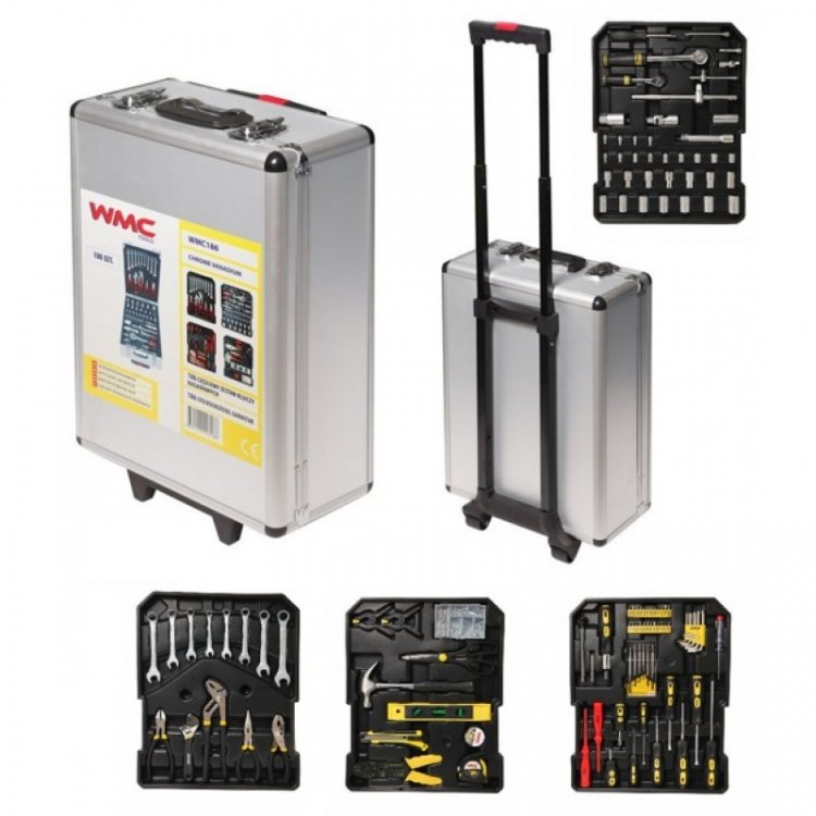 Набор инструментов 186пр. 1/4" 1/2" (6-гр.) (4-30мм) "Дорожный кейс" Набор инструментов 186пр. 1/4" 1/2" (6-гр.) (4-30мм) "Дорожный кейс"