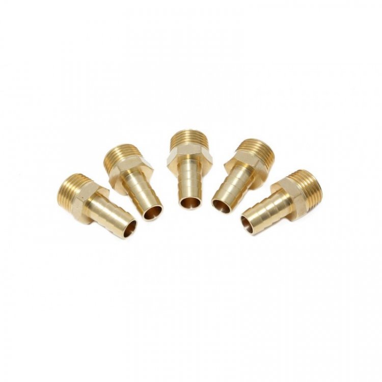 Штуцер пневматический наруж. резьба 1/2"- "елочка" 8мм, к-т 5шт. Штуцер пневматический наруж. резьба 1/2"- "елочка" 8мм, к-т 5шт.