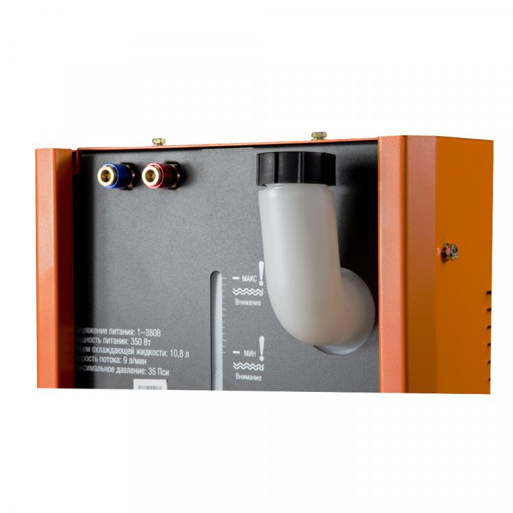 Блок водяного охлаждения для VARTEG TIG 401/501 AC/DC Pulse - Напряжение сети, В: 380  Рабочее давление, бар: 2,4 Номинальная скорость потока, л/мин: 9  Потребляемая мощность, Вт: 350  (арт. 7811)