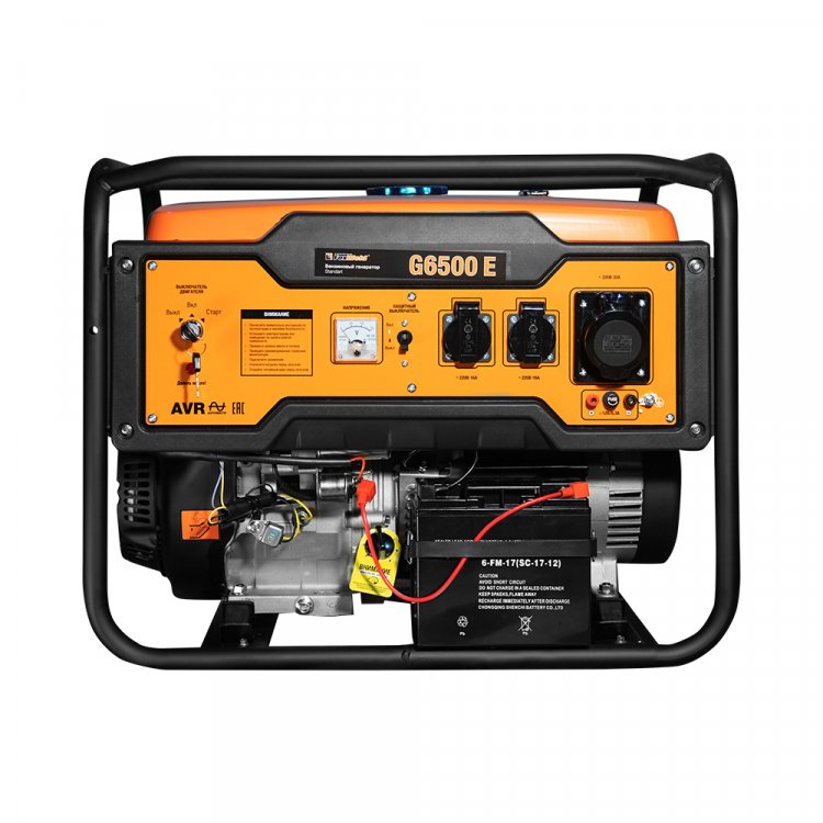 Бензиновый генератор FoxWeld Standart G6500 E - Бензиновый электрогенератор предназначен для выработки однофазного, электрического тока напряжением 220 В и частотой 50 Гц.  С его помощью можно осуществлять питание электроприборов, электроинструмента,