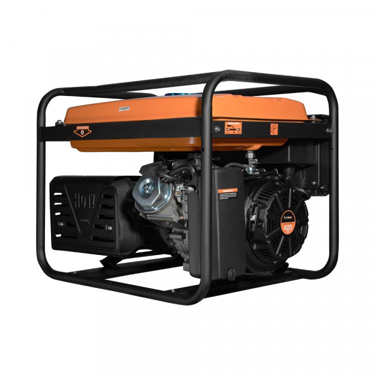Бензиновый генератор FoxWeld Standart G6500 E - Бензиновый электрогенератор предназначен для выработки однофазного, электрического тока напряжением 220 В и частотой 50 Гц.  С его помощью можно осуществлять питание электроприборов, электроинструмента,