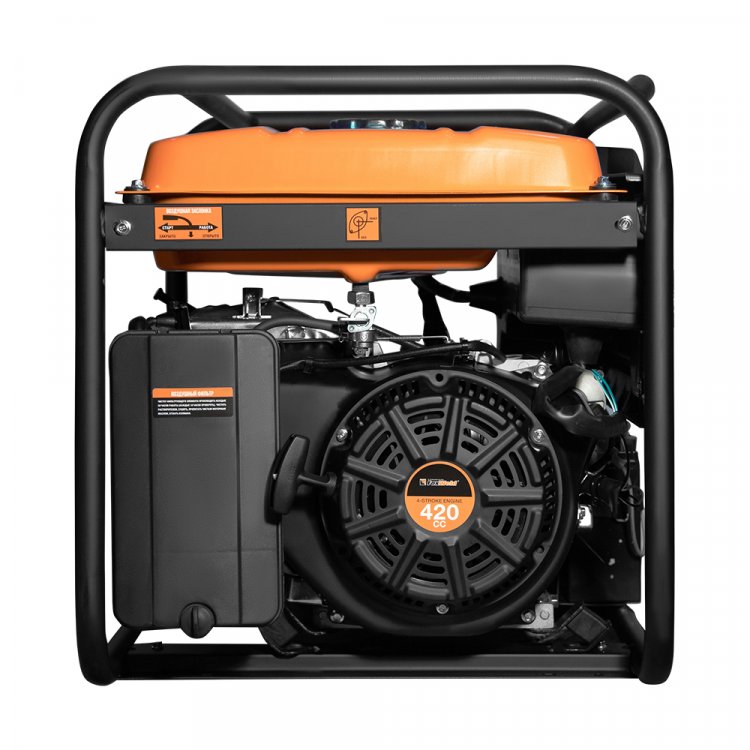 Бензиновый генератор FoxWeld Standart G6500 E - Бензиновый электрогенератор предназначен для выработки однофазного, электрического тока напряжением 220 В и частотой 50 Гц.  С его помощью можно осуществлять питание электроприборов, электроинструмента,