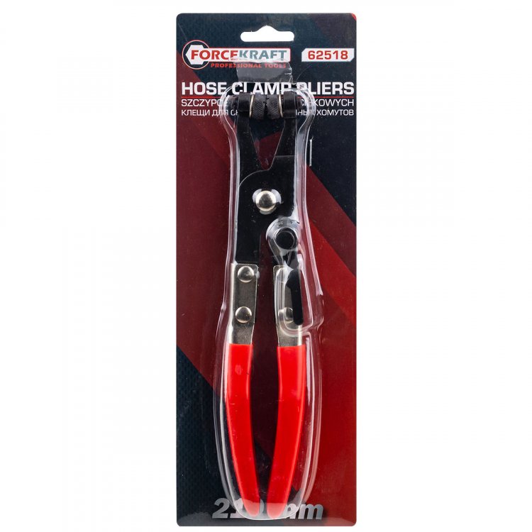 Клещи для снятия пружинных хомутов 210мм, в блистере