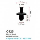 Клипса для крепления внутренней обшивки а/м Крайслер пластиковая (100шт/уп.)