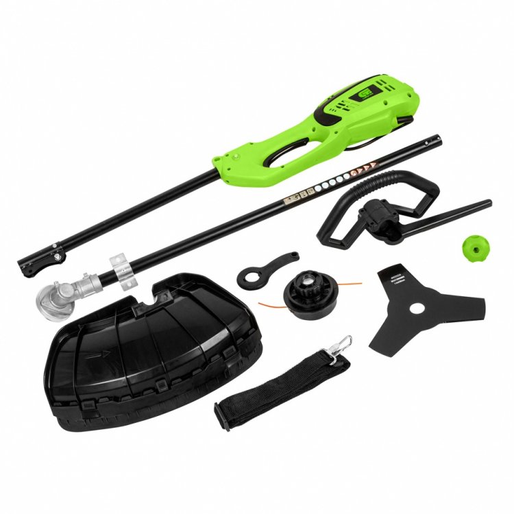 Триммер электрический ЭК-1200, 1200 Вт, 380 мм, разборная штанга,катушка,диск// Сибртех Триммер электрический ЭК-1200, 1200 Вт, 380 мм, разборная штанга,катушка,диск// Сибртех