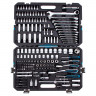 Набор инструментов, 1/2", 3/8", 1/4", CrV, 120 зубьев, 216 предметов// Gross